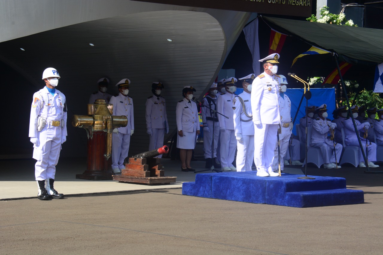 Peringati HUT TNI AL ke-76, Pushidrosal Gelar Upacara dan Syukuran