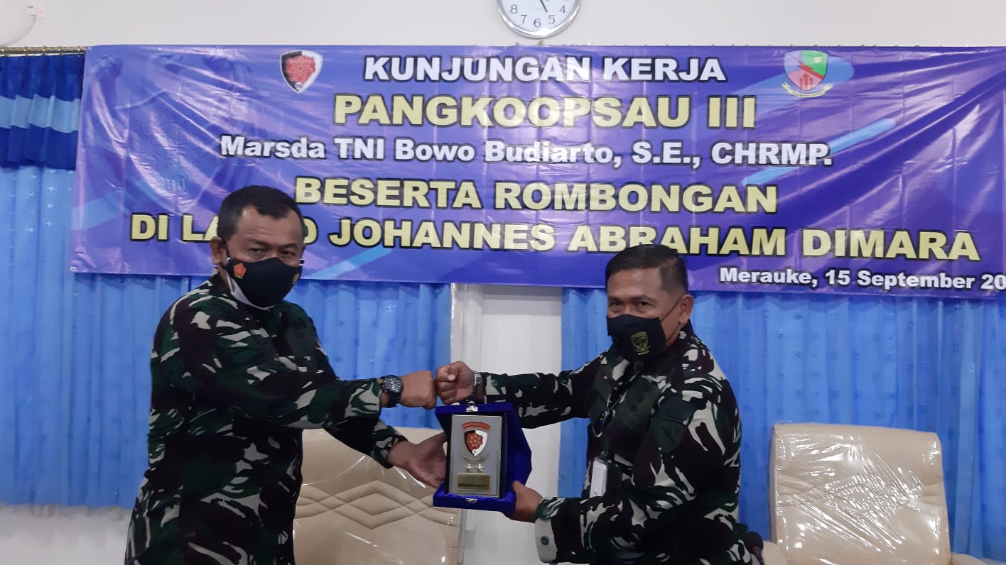 Kunjungan Kerja Pangkoopsau III Ke Lanud J.A.Dimara Merauke