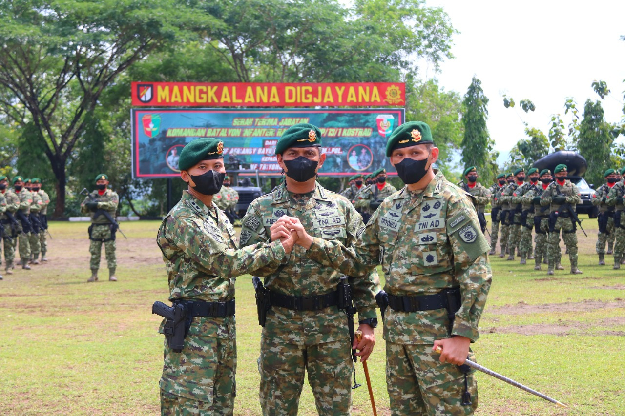 Letnan Kolonel Inf Triyono Hadiyanto Resmi Jabat Komandan Batalyon Raider 323 Kostrad