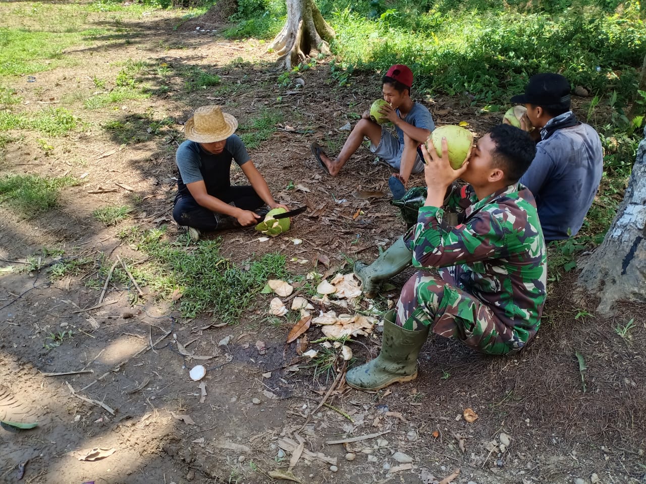 Komsos Satgas, di Lokasi TMMD Kodim 1002/HST