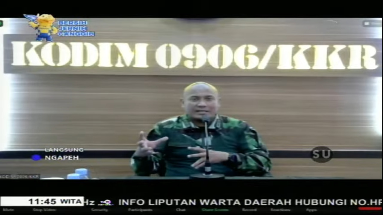 Ngapeh Obrolan Santai TVRI, Dandim 0906 Kutai Kartanegara Kenalkan Desa Sinergi Hijau