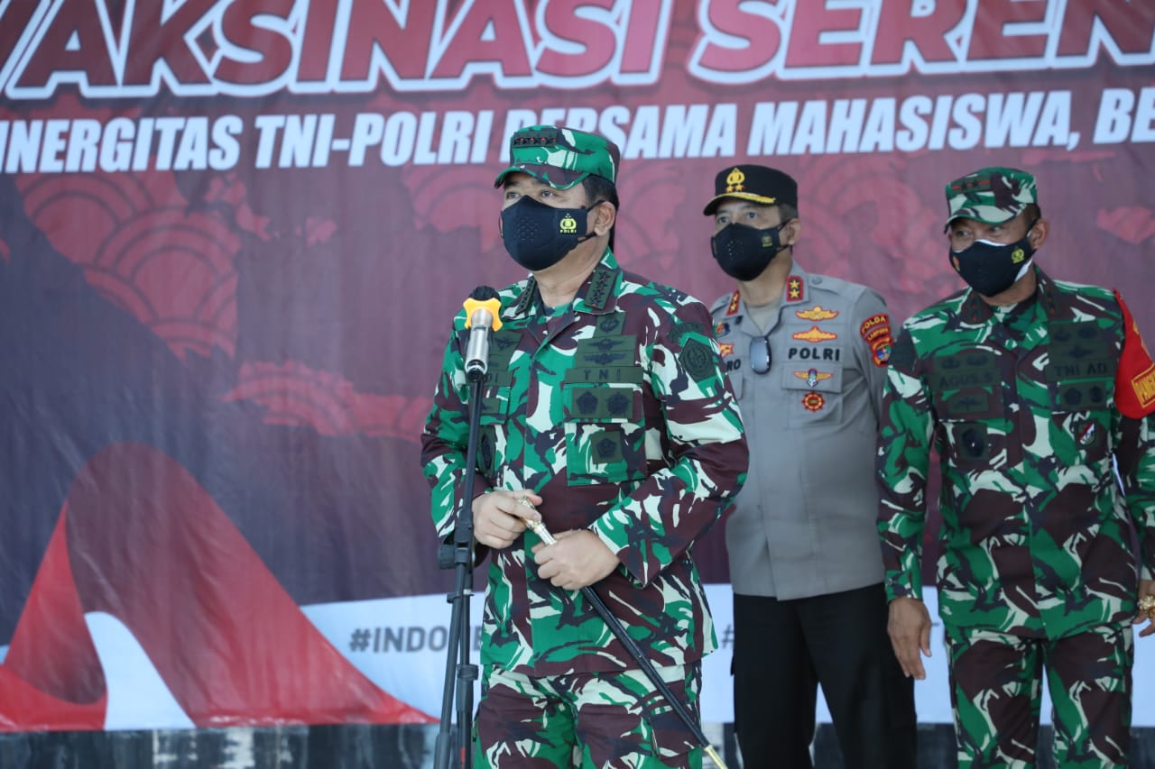 Panglima TNI Apresiasi Serbuan Vaksinasi UIN Lampung