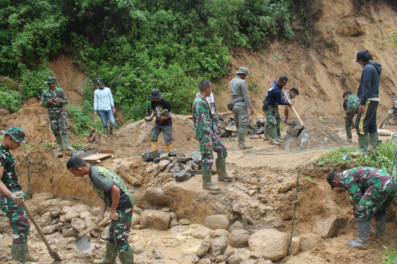 Satgas TMMD Ke 112 Kodim 1428/Mamasa Percepat Pembangunan Infrastruktur