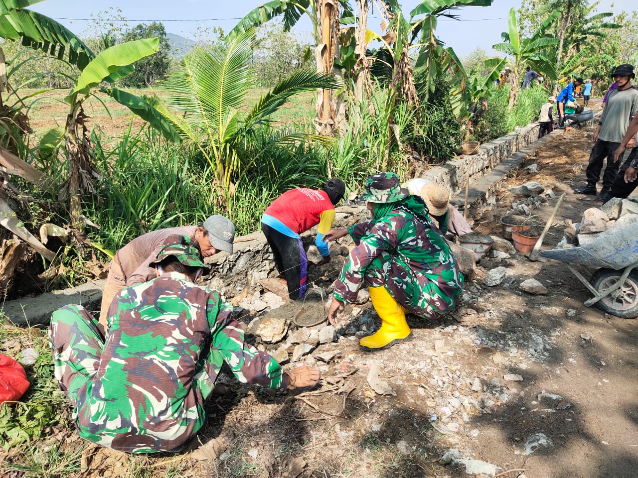 Lanjut Dan Kebut, Pekerjaan TMMD Reg-112 Kodim 0720/Rembang Sudah Hampir Terselesaikan