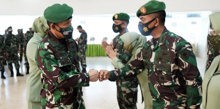 Ribuan Prajurit dan PNS di Jajaran Kodam Hasanuddin Naik Pangkat