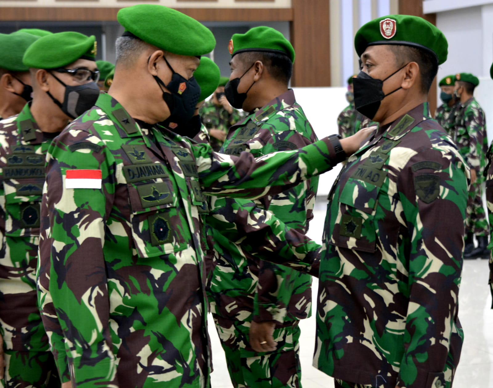 Kasdam XII/Tpr Terima Laporan Korps Kenaikan Pangkat Perwira Periode 1 Oktober 2021