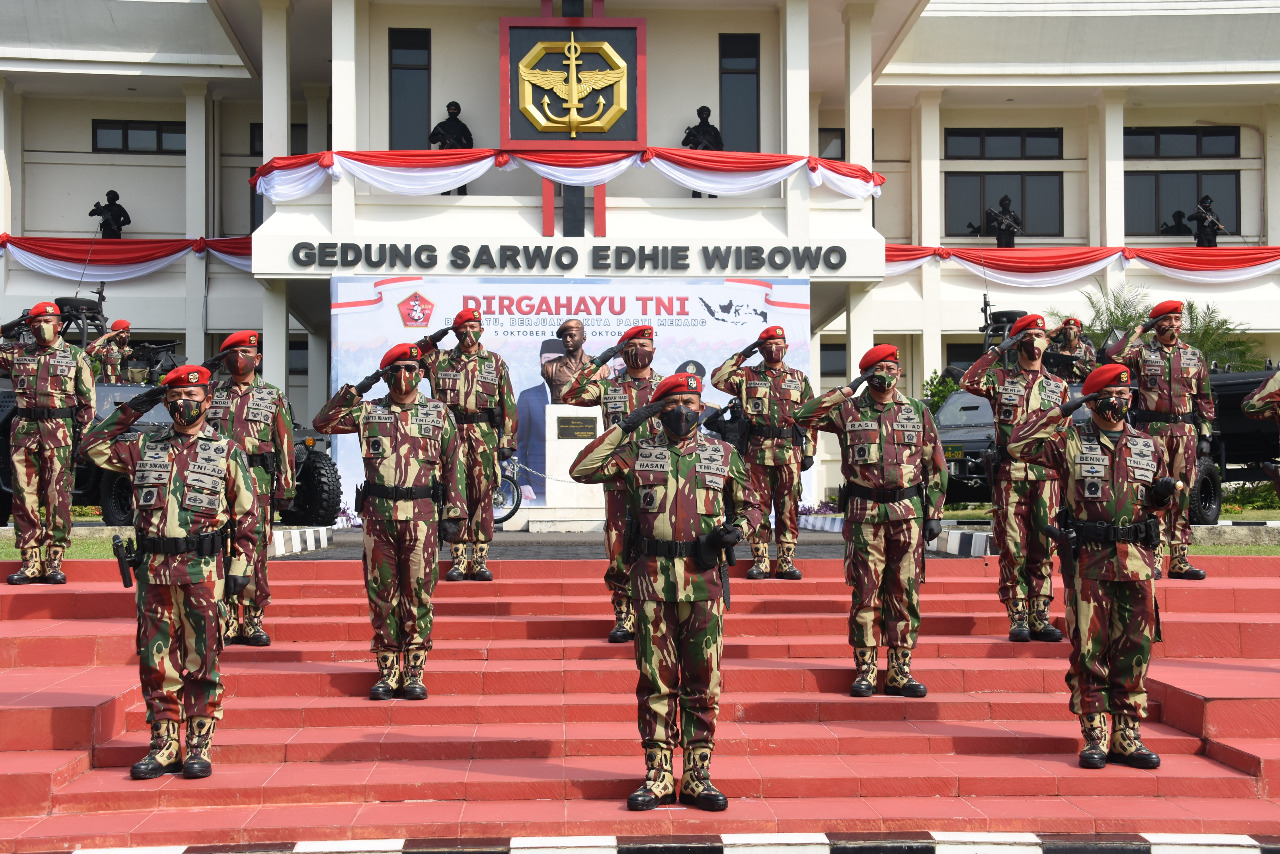 HUT ke 76 TNI, Danjen Kopassus: Kopassus profesional Kuat Adaptif dan Makin Dicintai Rakyat