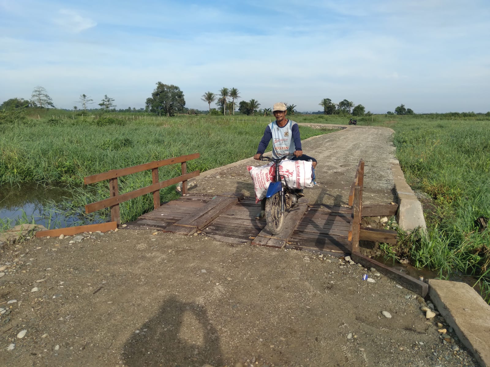 Jembatan STA.1.450 Sudah Dapat Dimanfaatkan Warga Desa Rantau Keminting