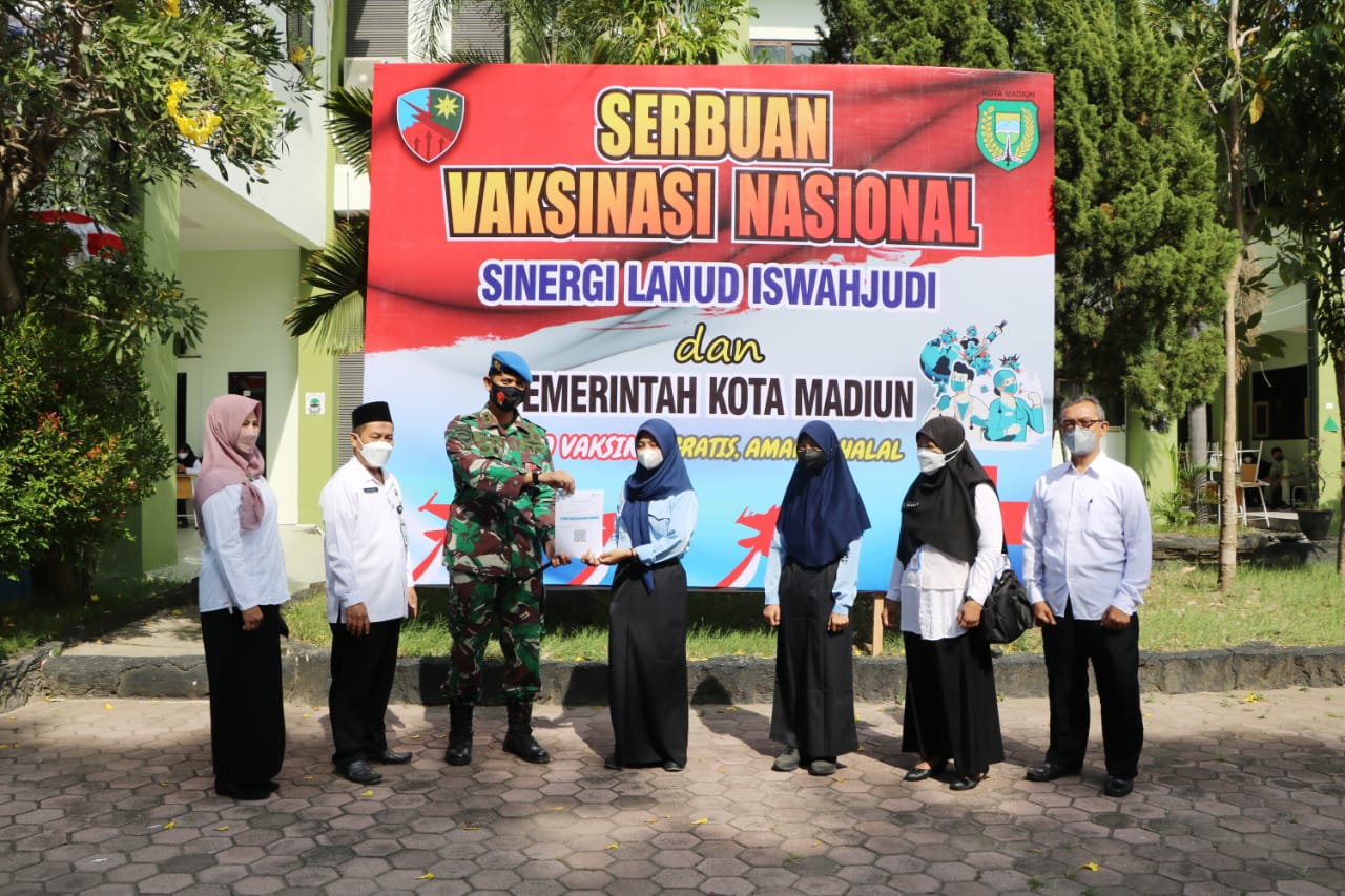 Lanud Iswahjudi Sasar Pelajar Dalam Serbuan Vaksinasi