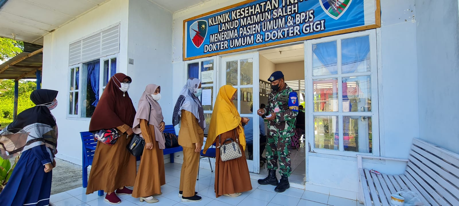 Pelabuhan Balohan Perketat, Vaksinasi Covid-19 Poliklinik Lanud Mus Membludak