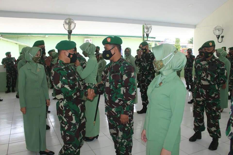 Dandim 1409/Gowa Pimpin Korps Raport Kenaikan Pangkat dan Pindah Satuan