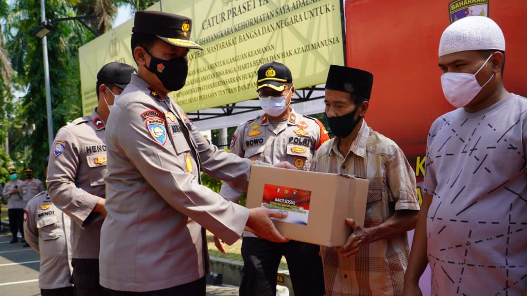 Korbinmas Baharkam Polri Gelar Baksos Salurkan 1250 Paket Sembako