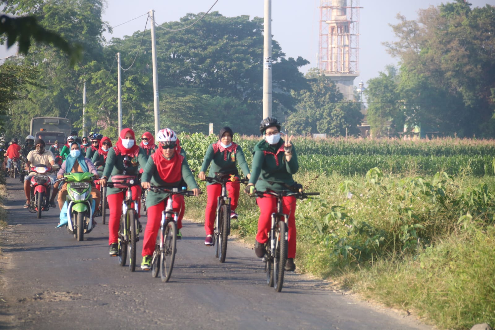 Jum’at Sehat, Cara Persit KCK Cabang XXIX Dim 0814 Jombang Tingkatkan Kebugaran di Masa Pandemi