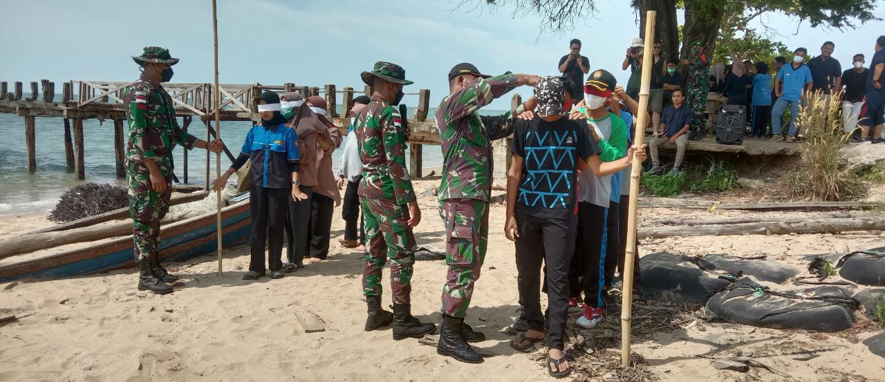 Latih Kerjasama dan Kekompakan, Satgas Pamtas Yonif Mekanis 643/Wns Gelar Outbound Pemuda-Pemudi di Perbatasan