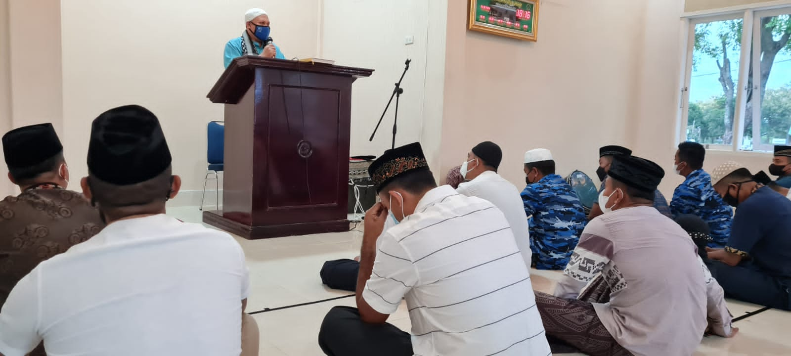 Hadroh Personel Lanud Mus Warnai Peringatan Maulid Nabi Muhammad SAW