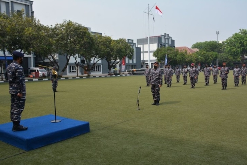 Pangkoarmada l Pimpin Laporan Korps Kenaikan Pangkat Pamen Koarmada l