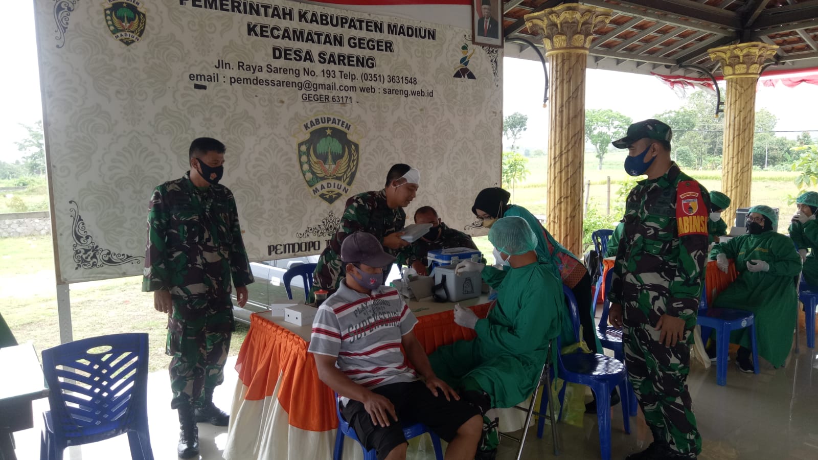 Kodim Madiun Gelar Serbuan Vaksinasi Sasar Ribuan Warga Geger