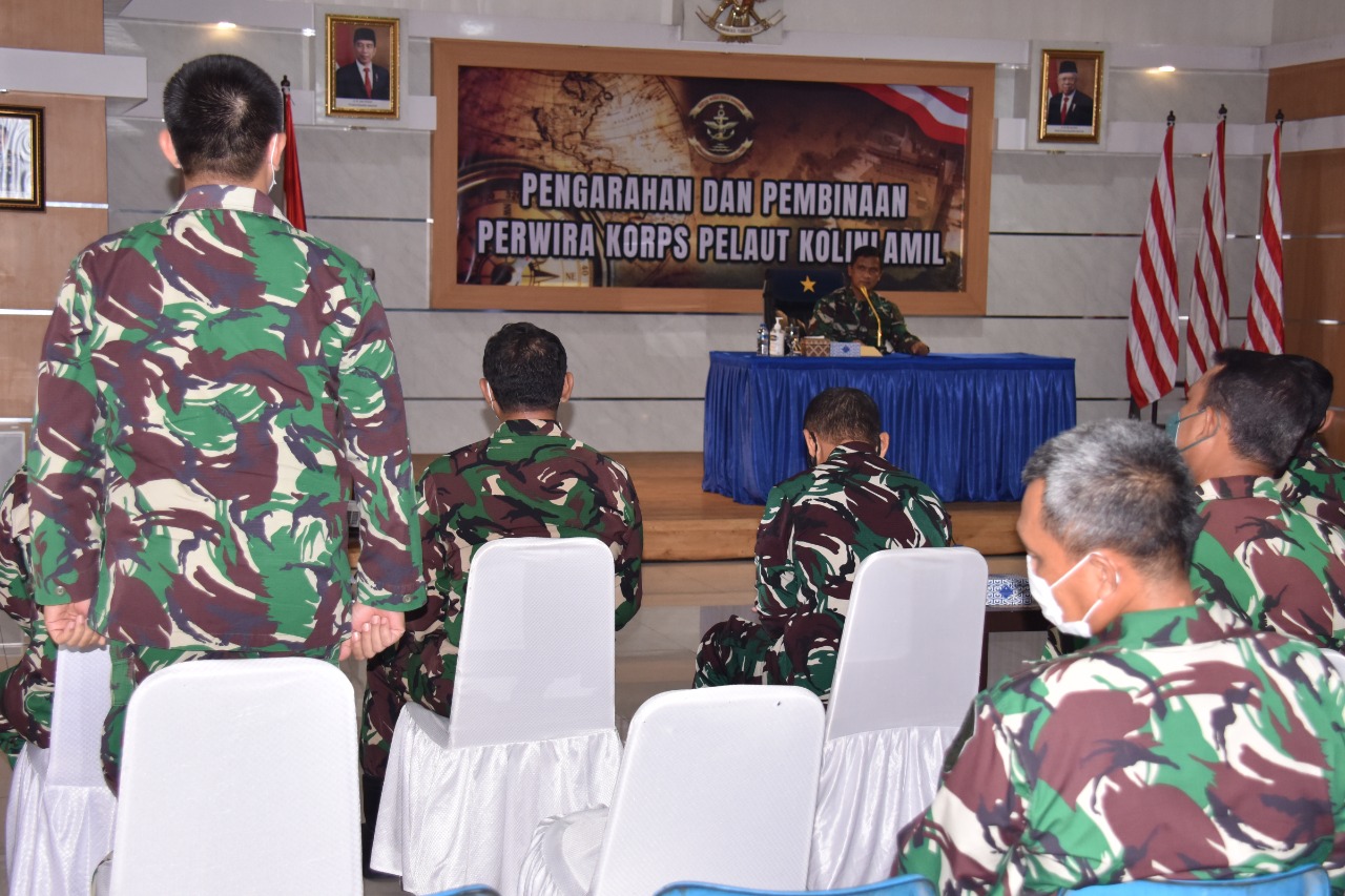 Kepala Staf Kolinlamil Arahkan Perwira Korps Pelaut Kolinlamil