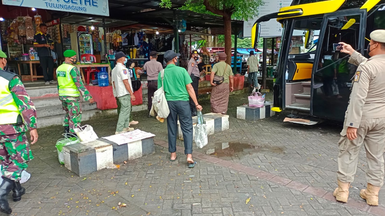 Sejumlah Tempat Umum Wilayah Kota Blitar, Jadi Prioritas Operasi Yustisi Kodim 0808/Blitar