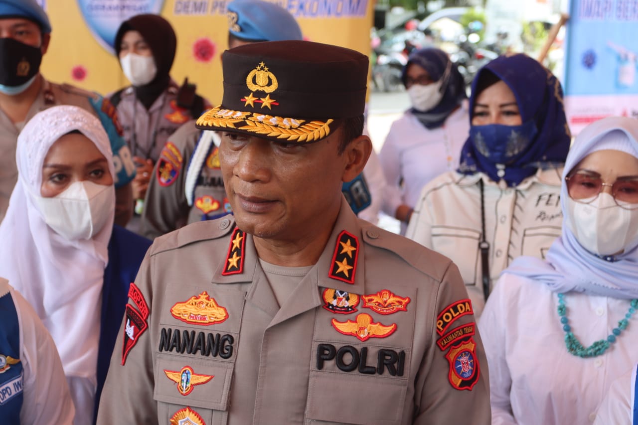 Hari Pertama Bertugas, Kapolda Kalteng Langsung Cek Vaksinasi di Kota Palangka Raya