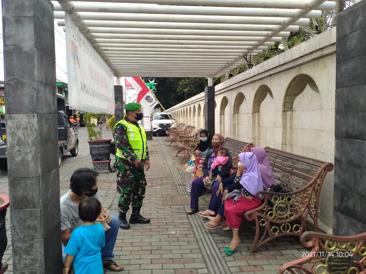 Dalam Rangka PPKM Level I, Kodim 0808/Blitar Laksanakan Patroli Gabungan