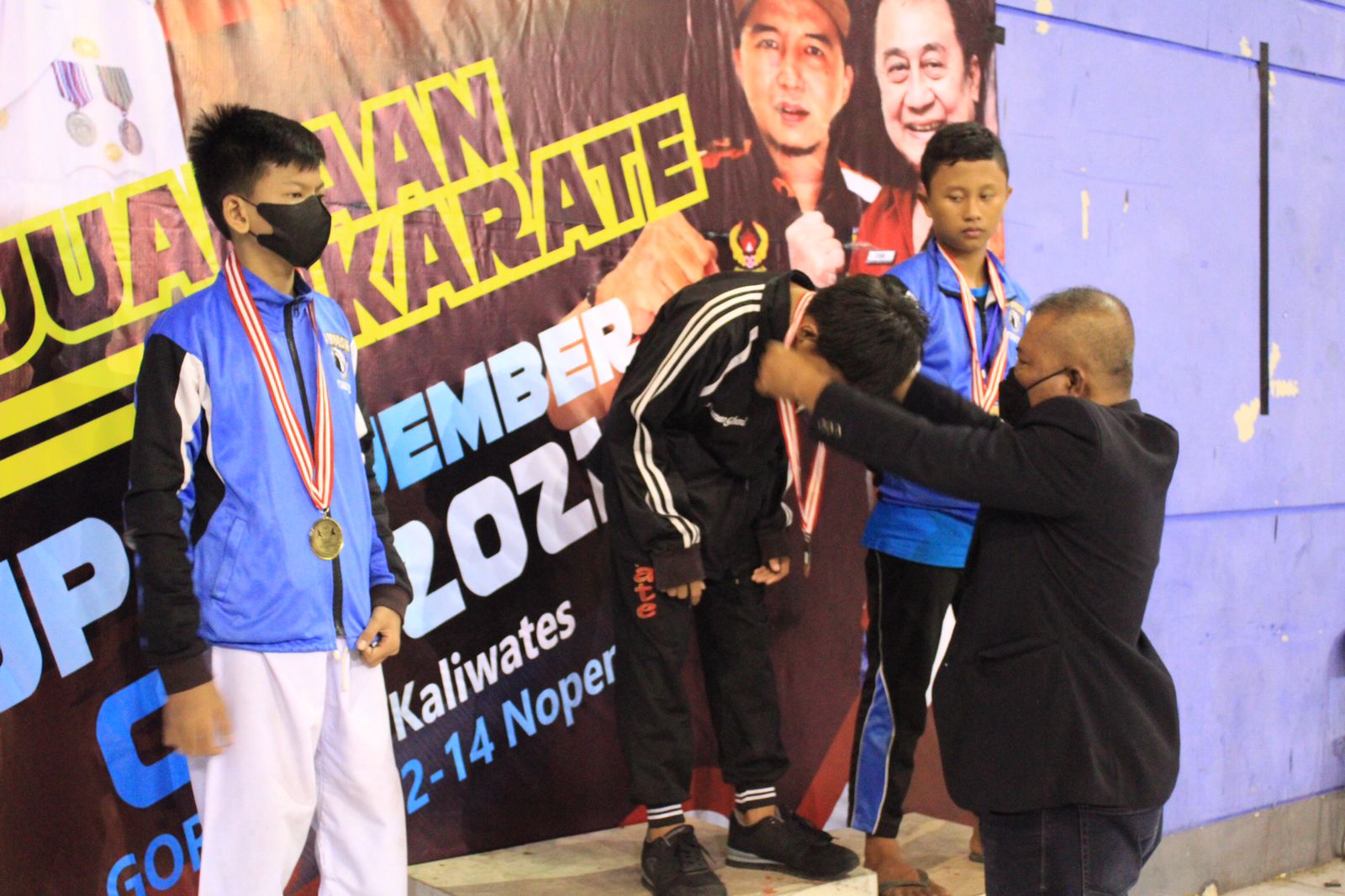 Kontingen Marinir TNI AL Rebut Juara Umum Kejuaraan Karate Bupati Jember Cup 2021