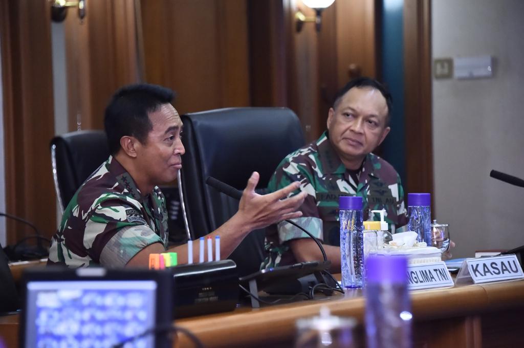 Panglima TNI Kunjungi Mabes TNI AL Dan Mabes TNI AU