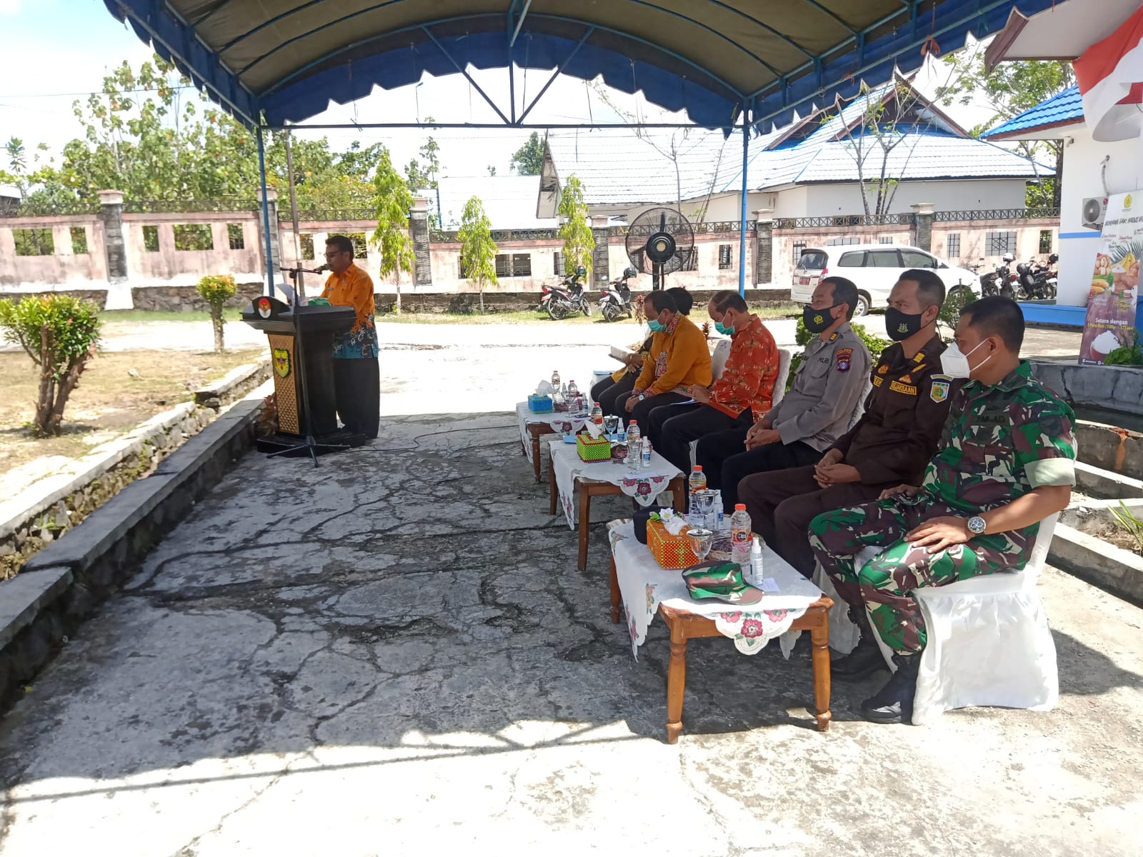 Pabung Kodim 1016 Palangka Raya Hadiri Harkannas ke 8 Tahun 2021 Kabupaten Gumas