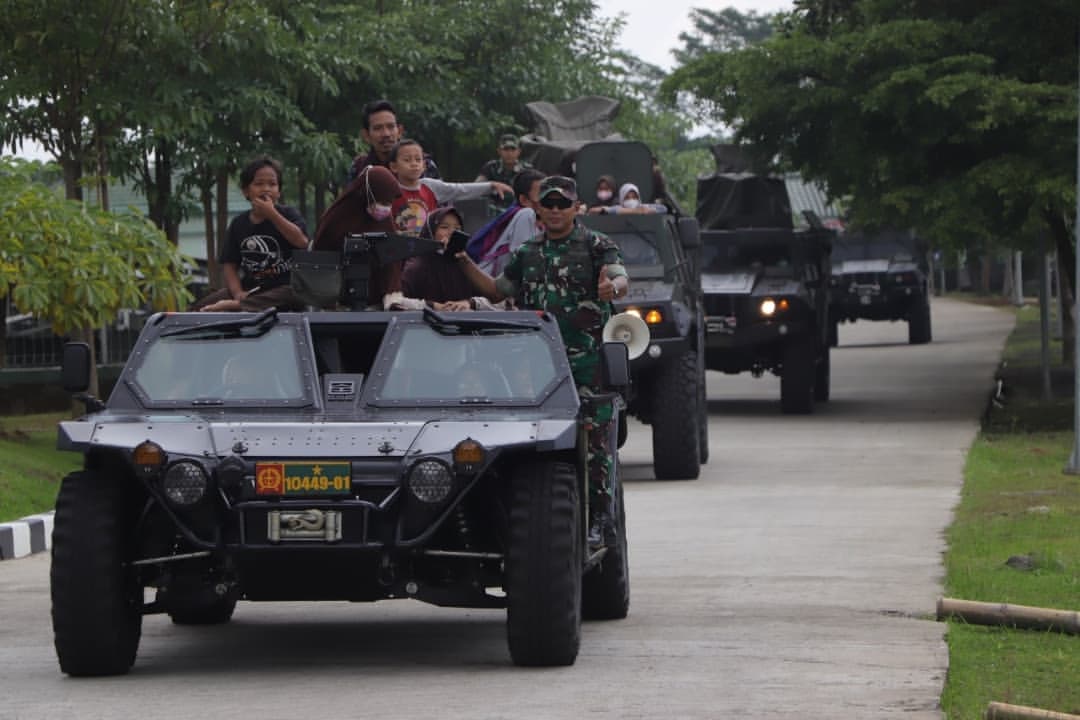 Batalyon Mandala Yudha Kostrad Terima Kunjungan dari SD Al Qudwah Rangkas