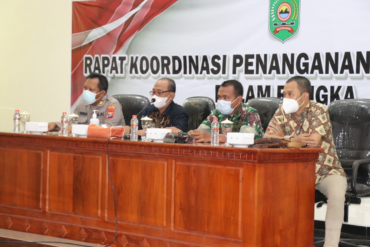 Kasdim 0806/Trenggalek Hadiri Rakor Penanganan Konflik Sosial