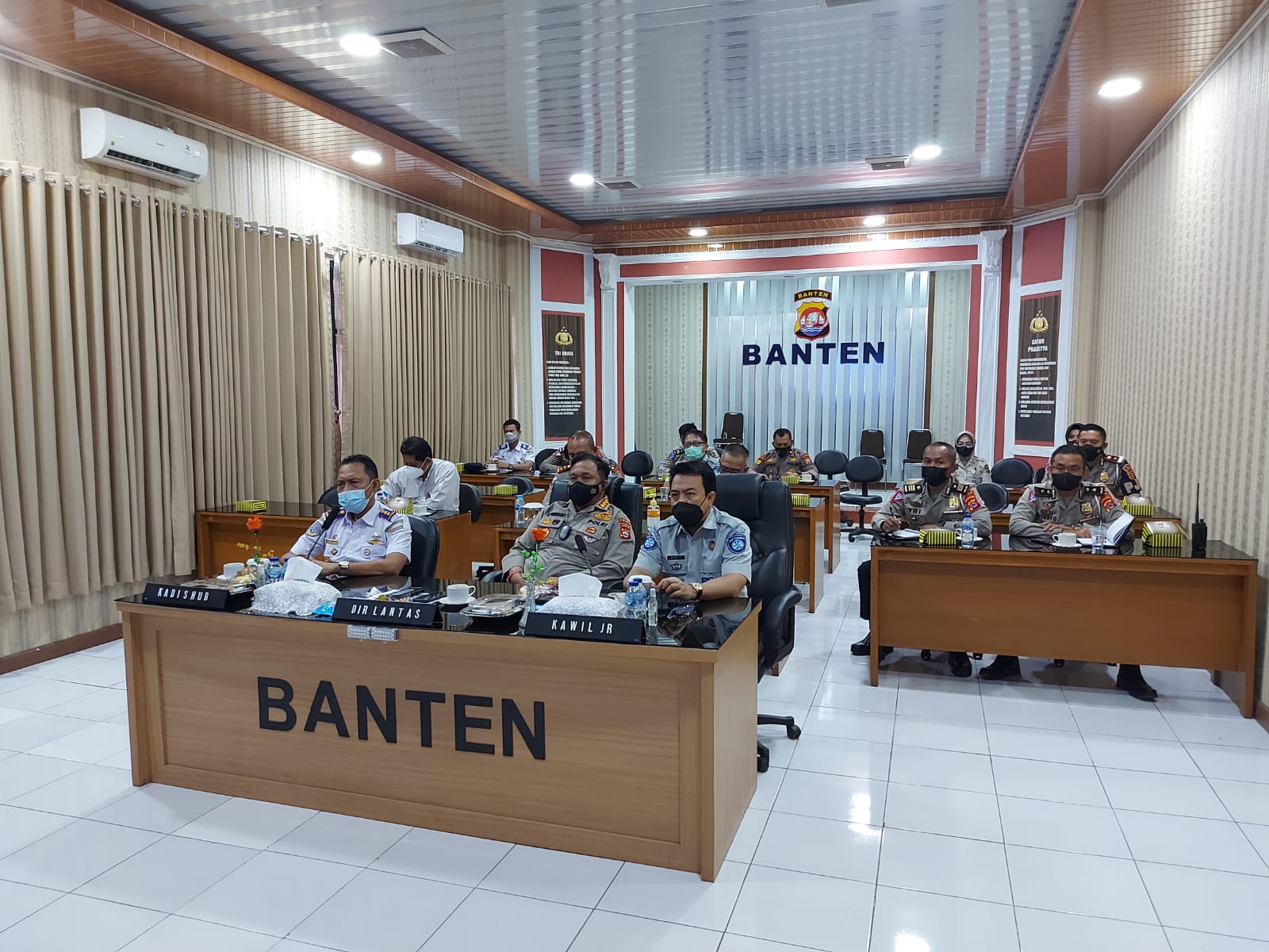 Polda Banten dan Instansi Terkait Mengikuti Rakor Nataru dengan Kakorlantas Polri dan Menteri Perhubungan