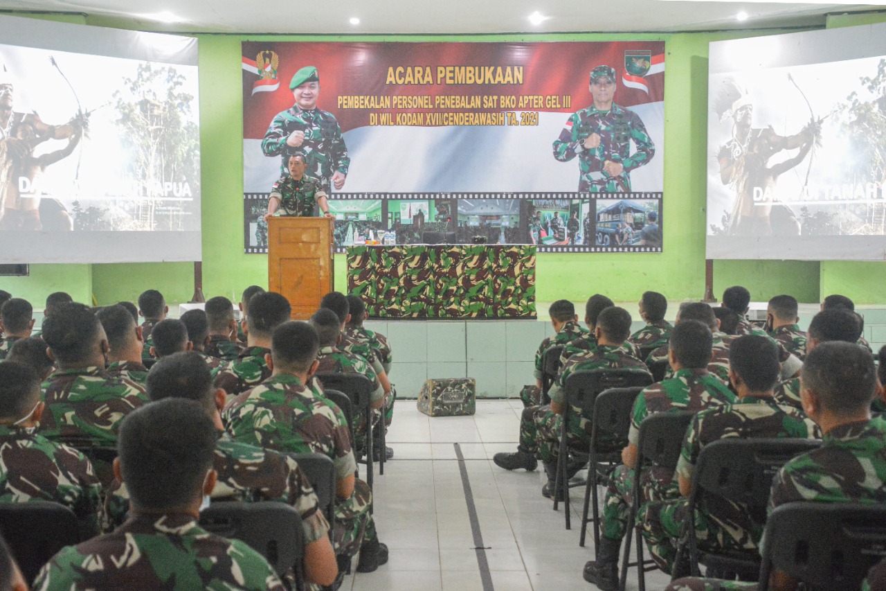 Beri Pembekalan Apter, Danrem 172/Pwy: Lakukan Binter dan Komsos