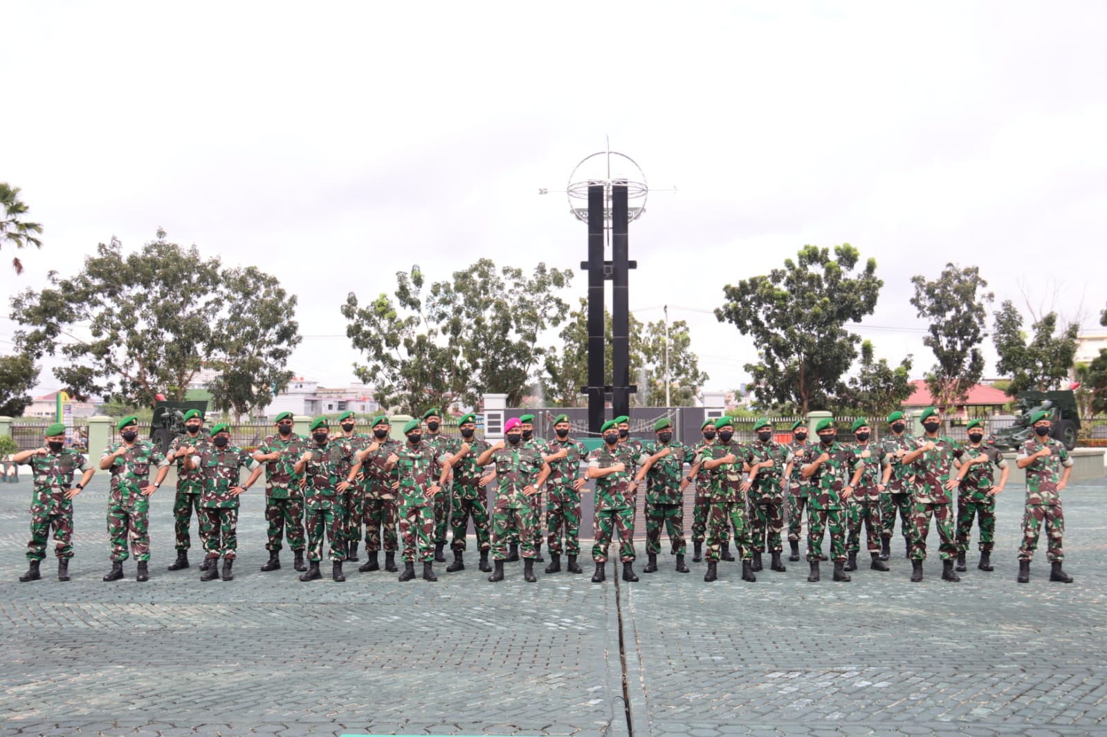 Enam Belas Pamen Golongan V Abit Dikreg LX Seskoad Diterima Jadi Warga Kodam XII/Tpr