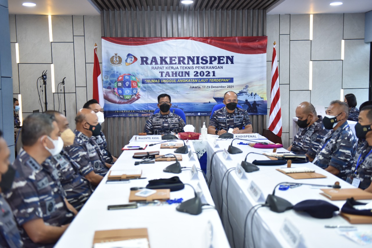 Rakernispen TNI AL, Siapkan SDM yang Handal Dalam Peperangan Informasi