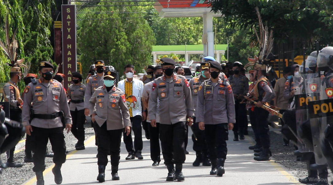 Pengecekan Sarana Prasarana, Kapolda Kalteng Kunjungi Ditsamapta