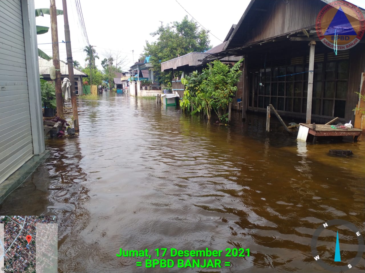 Sebanyak 582 Rumah Warga Terendam Banjir di Kabupaten Banjar, Kalimantan Selatan