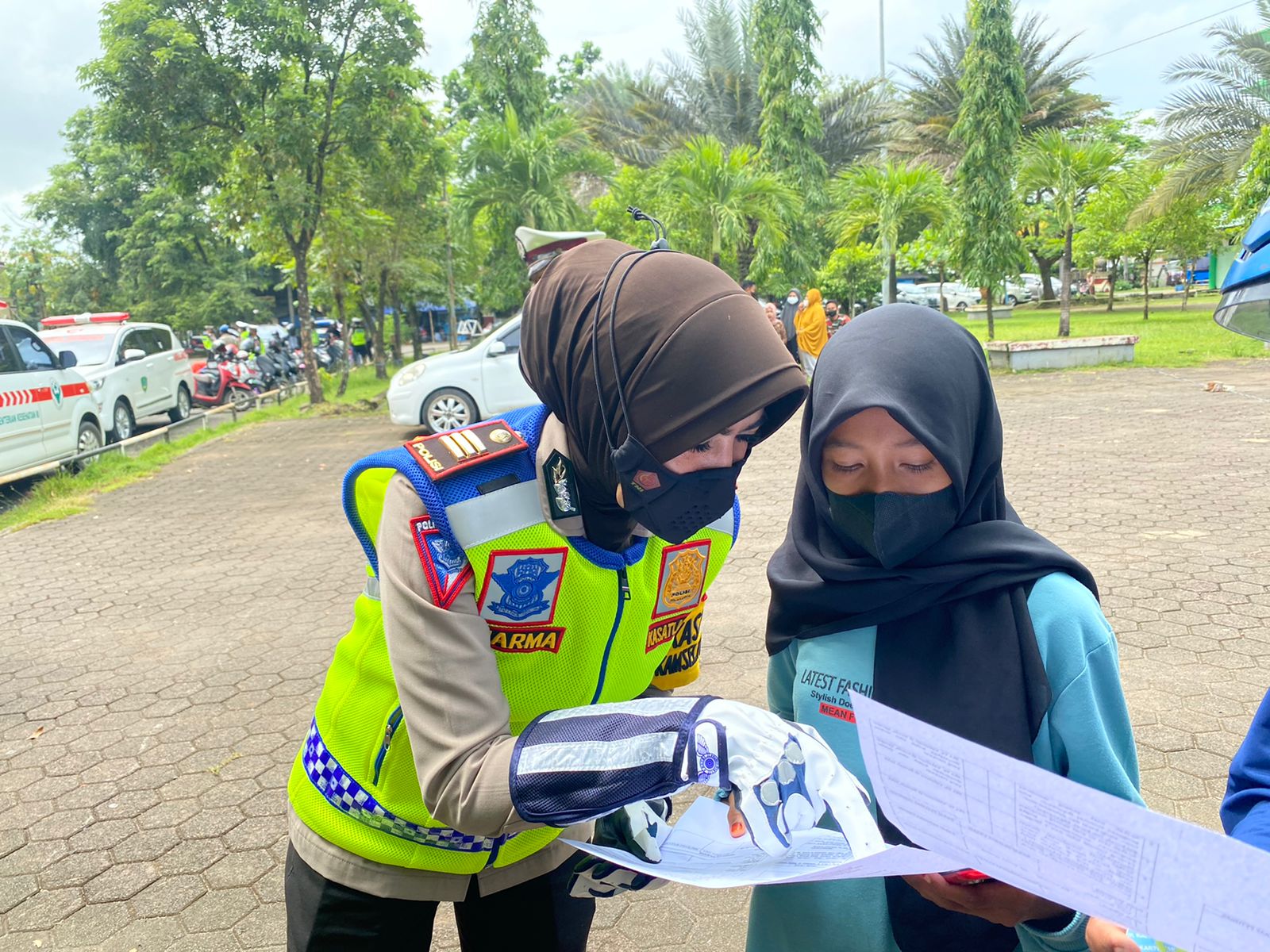 Polres Maros Gelar Gebyar Vaksinasi 1000 Ranmor 2021