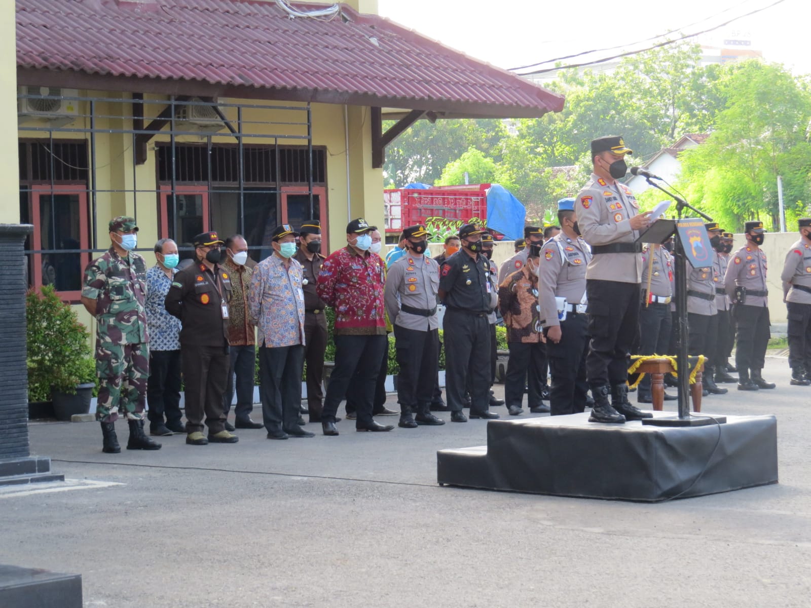 Jelang Natal dan Tahun Baru, Dandim 0720/Rembang Hadiri Apel Gelar Operasi Lilin Candi Tahun 2021