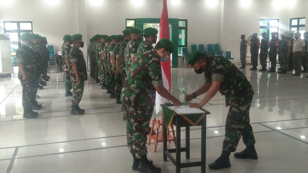 Dandim 0506/Tgr Pimpin Laporan Korps Penerimaan Perwira Pabung