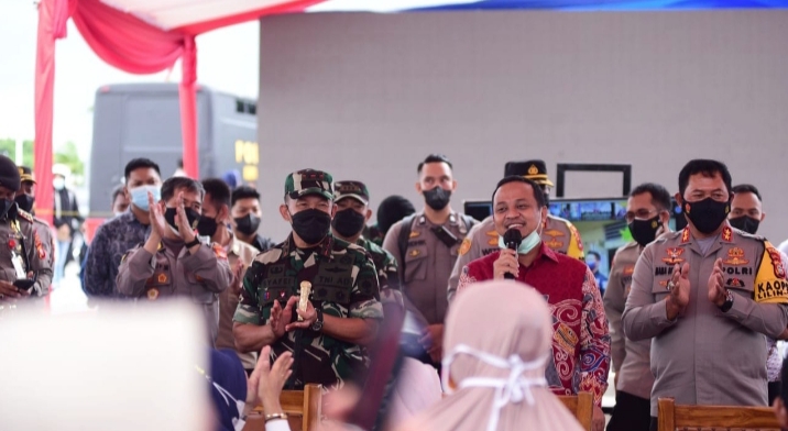 Pangdam Hasanuddin Hadiri Gebyar Vaksinasi Massal Provinsi Sulsel