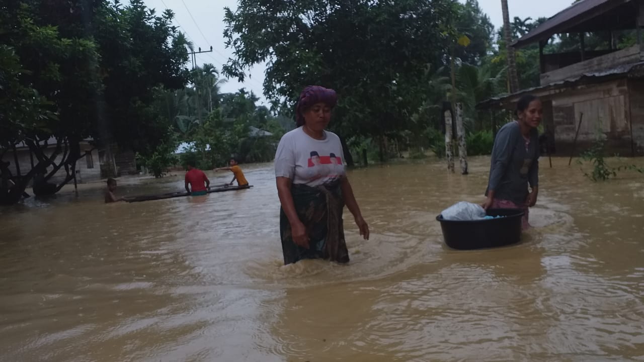 Banjir Meluas di Aceh Timur, Sebanyak 2.751 Jiwa Warga Mengungsi