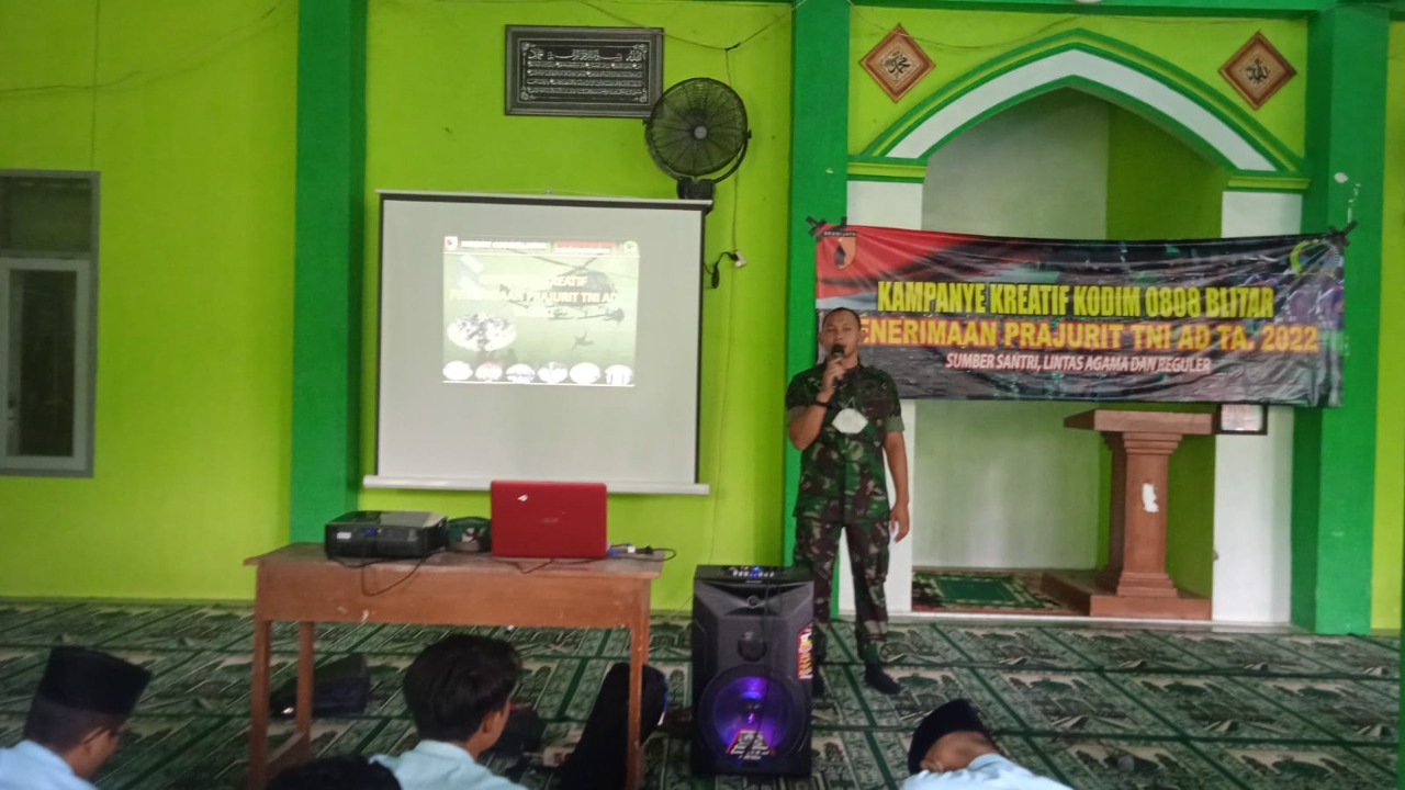 Kampanye Kreatif Kodim 0808/Blitar, Penerimaan Prajurit TNI AD TA.2022