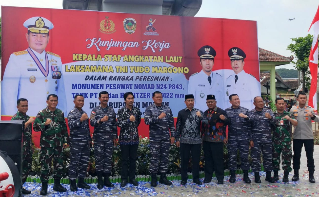 Hadiri Peresmian Monumen oleh Kasal, Ini Harapan Danrem 081/DSJ Bagi Masyarakat Madiun