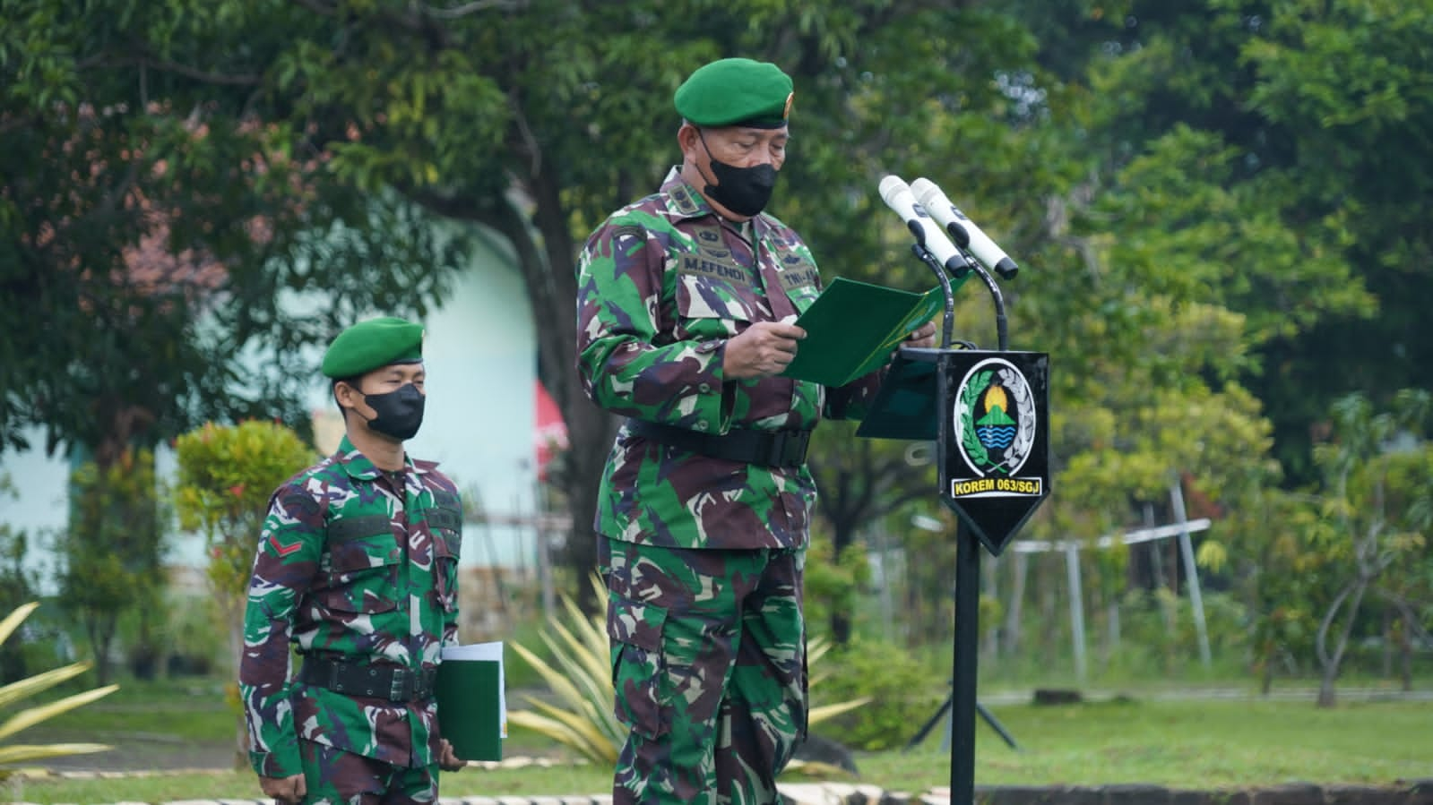 Korem 063/SGJ Laksanakan Upacara 17-an Awal Tahun 2022