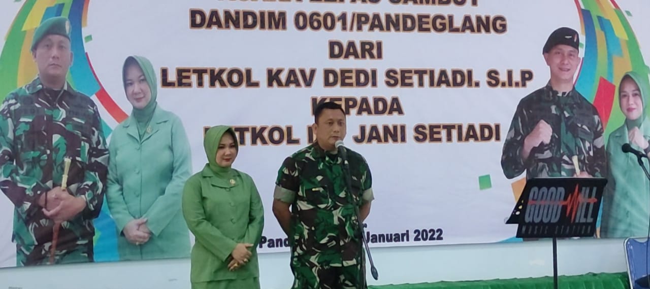 Kodim 0601/Pandeglang Gelar Tradisi Pisah Sambut Komandan Kodim