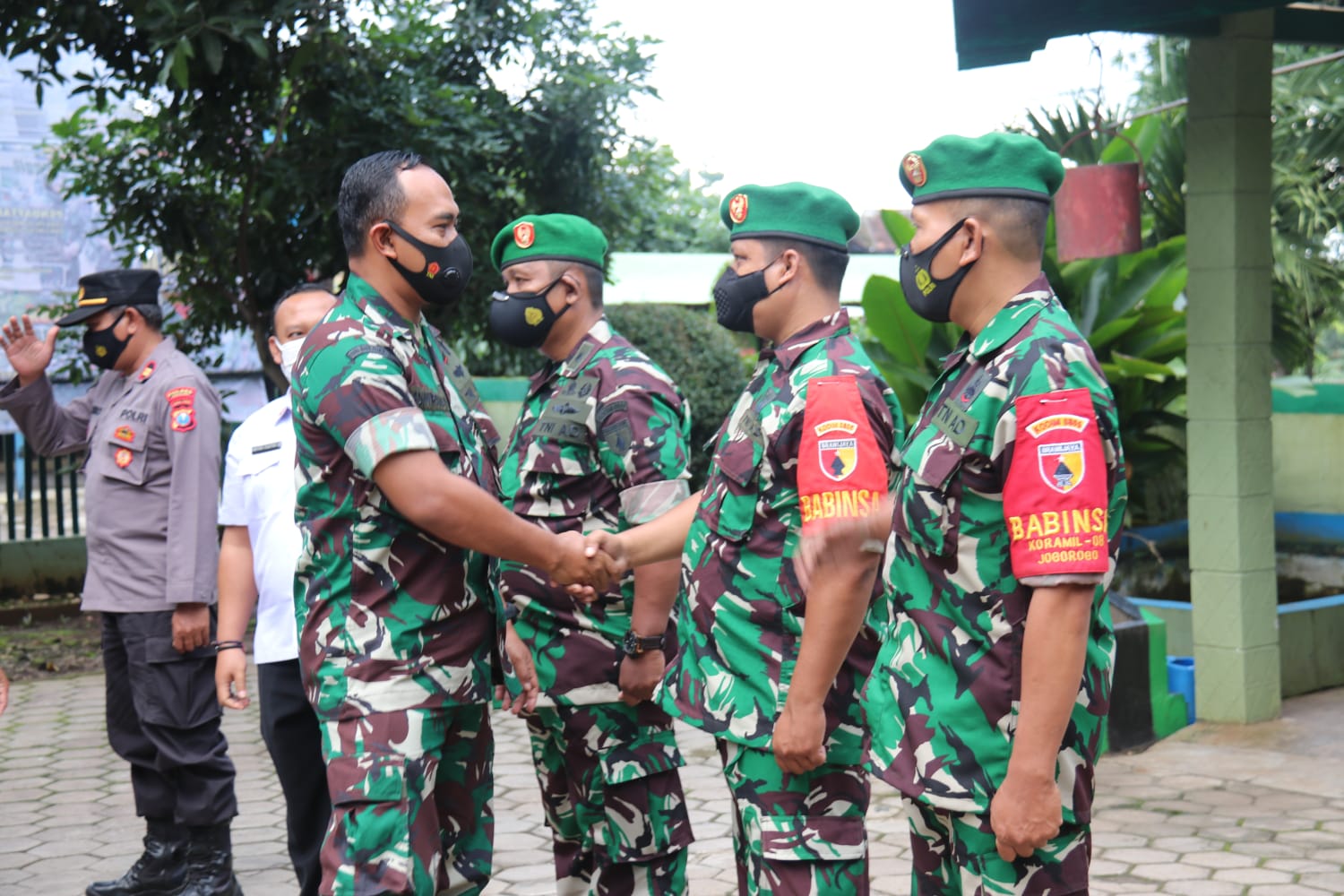 Kunker Ke Koramil, Dandim Ngawi Ingatkan Anggota Agar Jaga Kesehatan dan Hindari Pelanggaran