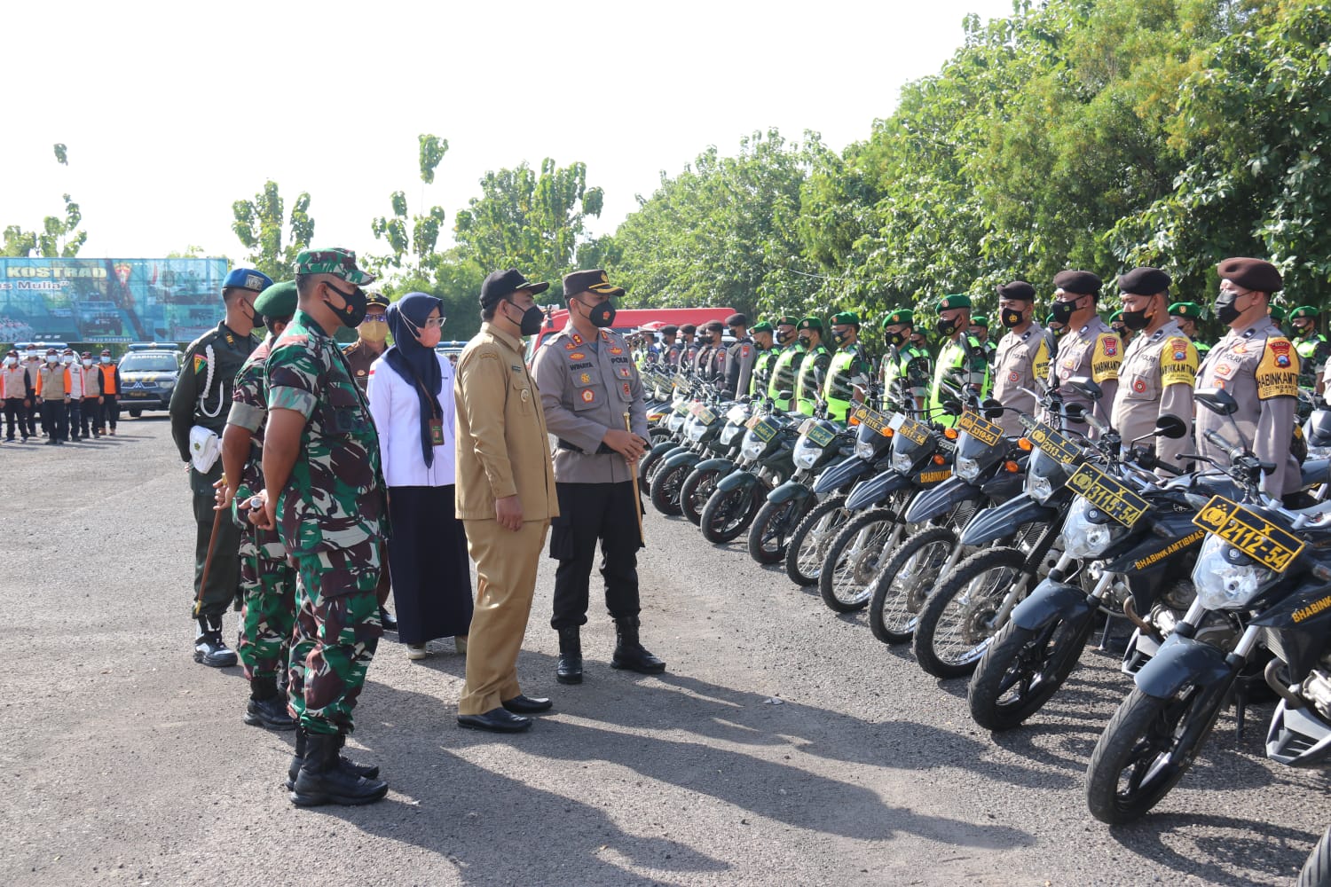 Dandim Ngawi Hadiri Apel Gelar Pasukan Pamor Keris