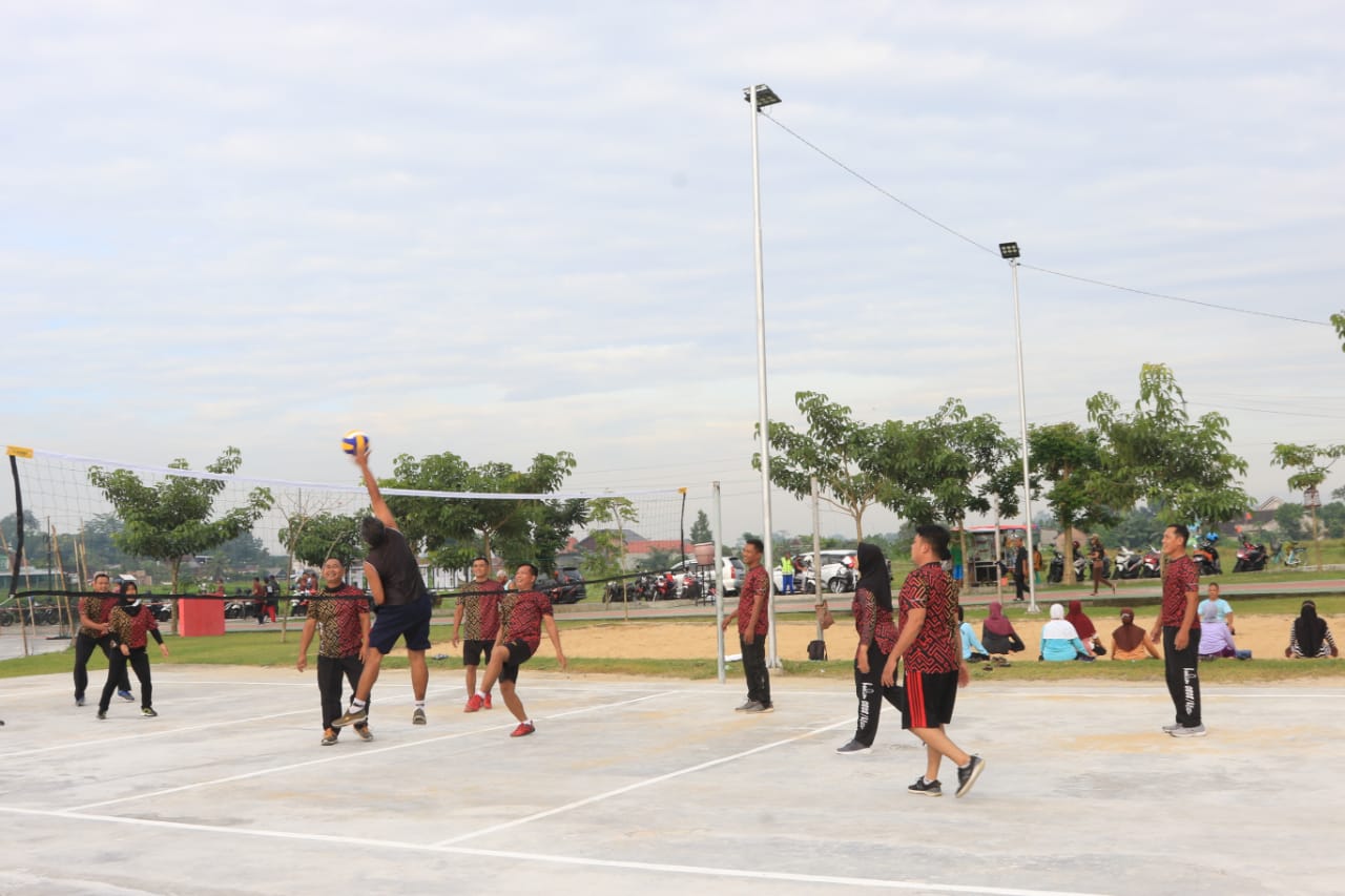 Kodim 0808/Blitar, Ciptakan Suasana Harmonis Melalui Olahraga Bersama