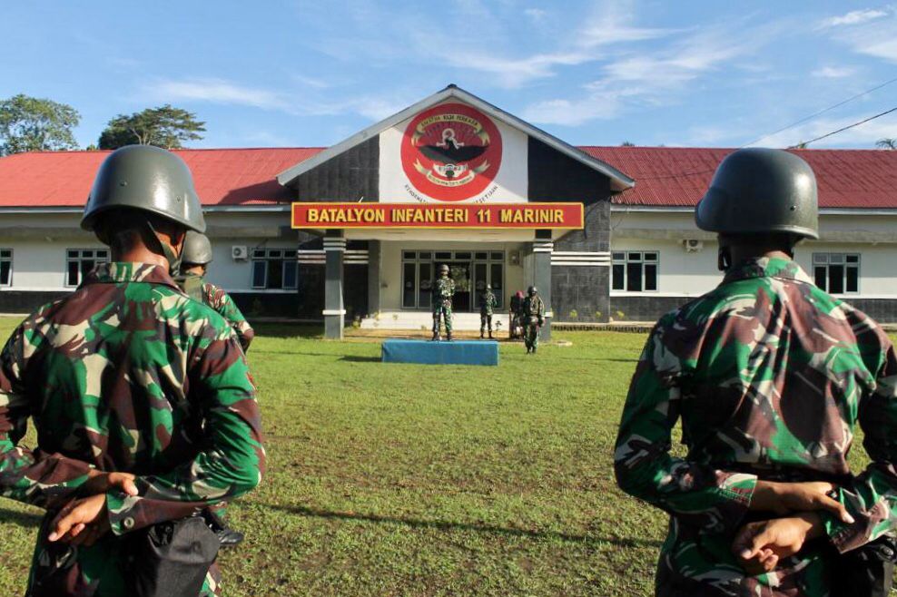 Prajurit Muda Korps Marinir Resmi Bergabung di Satuan Batalyon Infanteri 11 Marinir