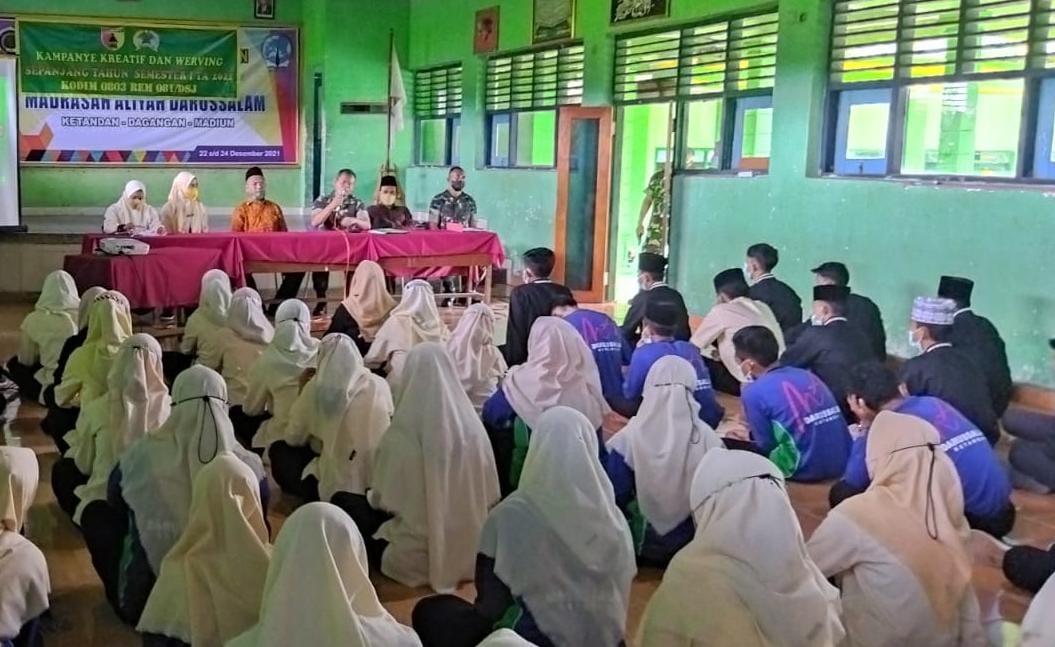 Kodim 0803/Madiun Gelar Kampanye Kreatif Penerimaan Prajurit TNI AD